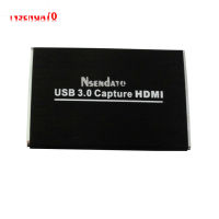 USB 3.0จับภาพ HDMI เป็น USB3.0การจับภาพวีดิโอคมชัดกล่องใส่บัตร1080P ไดรฟ์-จับภาพฟรีหัวแปลงสัญญาณ HDMI รองรับ UVC UAC สำหรับ PS3 XBox