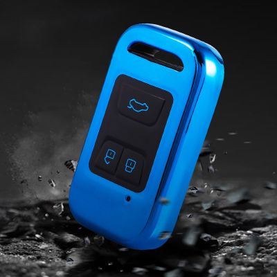 dfthrghd For Chery Tiggo 8 5X 4 Glx 7 2019 2020 Car Key Case Cover Soft TPU 3 Buttons Remote Control Protect Ring Auto Accessories