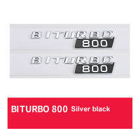 1คู่รถ ABS BITURBO 800เงินสีดำโลโก้ตราสัญลักษณ์ D Ecals สติ๊กเกอร์สำหรับ Benz BUS G คลาส G700 G800 G900 W461 W463