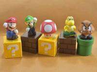 เซ็ต 5 โมเดล มาริโอ้ mario เห็ด เต่า