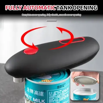 One Click Touch Automatic Can Tin Opener Electric Cutter Jar Lid