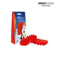 Pet + Me Red Silicone Brush for Dogs (Thick Long Hair) แปรงซิลิโคน สำหรับสุนัขขนยาว Red สีแดง