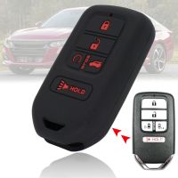 ❖○❦ For Honda Civic Accord CR-V Pilot Insight 2016 2017 2018 2019 2020 5 Button Silicone Car Remote Key Shell Case Fob Cover Holder