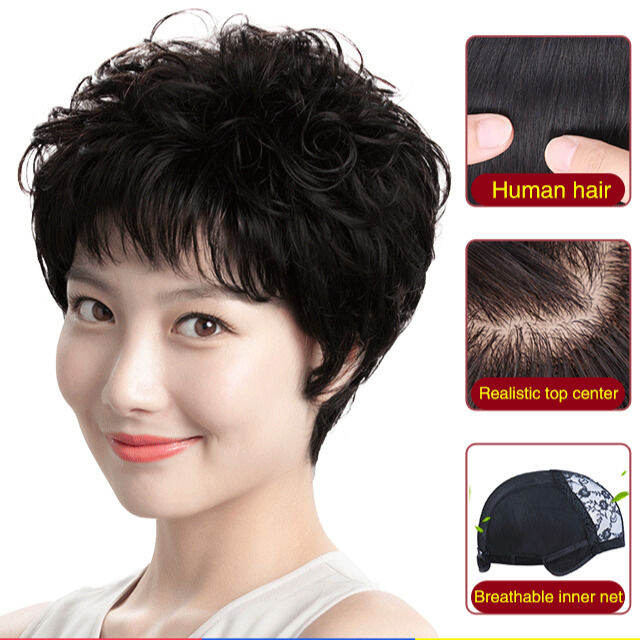 Short hair outlet wig lazada