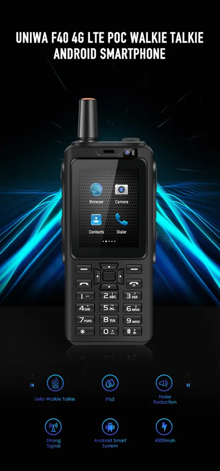 UNIWA Alps F40 Zello Mobile Phone IP65 Waterproof 2.4 Touchscreen 4G LTE  MTK6737M Quad Core 1GB+8GB Smartphone Lazada