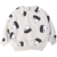 2021 Autumn New Brand Baby Boys Clothing Toddler Girl Hoodies Sweatshirts Cotton Animal Print Kids Sweatshirts Baby Sweater