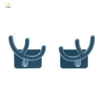 EWYT 2Pcs Antler รูปฝาครอบกระทะ Racks Wall Mount Self กาว Punch-ฟรี Multifunction ฝาหม้อผู้ถือสำหรับห้องครัวห้องน้ำ