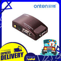 อุปกรณ์แปลงสัญญาณภาพ ONTEN OTN-5123 VGA to AV RCA S-Video Converter รับประกัน 6 เดือน