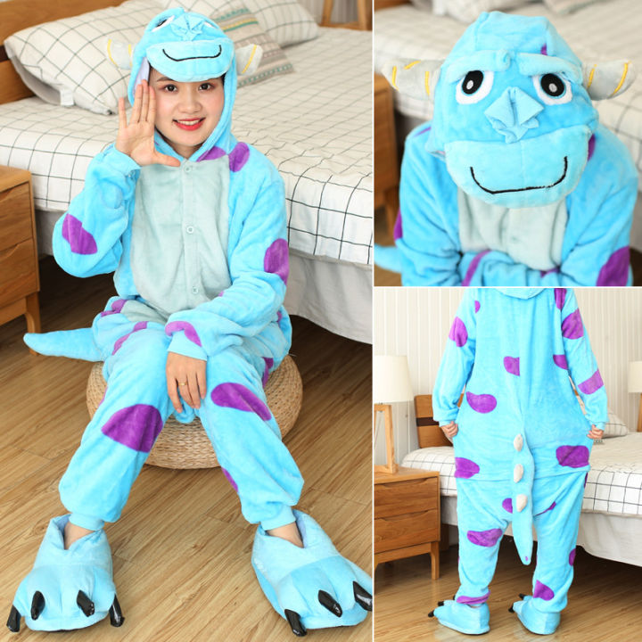 ฤดูหนาวผู้ใหญ่สัตว์ไดโนเสาร์-onesies-ผู้หญิงผู้ชายชุดนอน-kigurumi-ตะเข็บแพนด้า-pikachu-สัตว์การ์ตูนเครื่องแต่งกายเหมาะสมชุดนอน