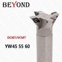 BEYOND YW45 YW55 YW60 Dovetail Milling Cutter เครื่องมือ Shank T Grooving Straight Handle YW 55 องศาภายใน V Slot Endmill Holder