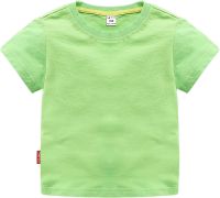 Boys and Girls Classic Fit Crewneck T Shirt | Organic Cotton Soft Multi Pack Short Sleeve Basic Toddlers and Kids Plain Shirts Boys (E, 5-6 Years)