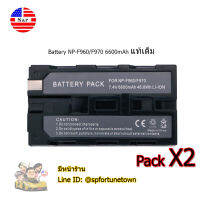 【จัดส่งด่วน1-2Day】Battery OEM Battery NP-F960/F970 6600mAh แท้ คุณภาพดีมีรับประกัน Pack X2