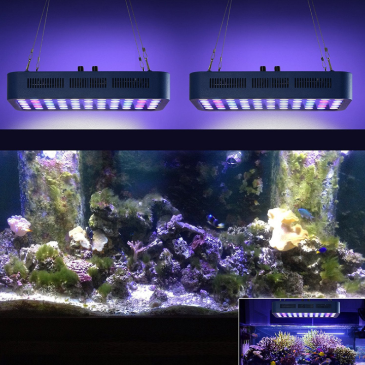 ไฟ-led-ตู้ปลาทะเล-55-หลอด-x-3-w-full-spectrum-ปรับหรี่แสงได้-มีพัดลมระบายอากาศในตัว-ส่งจากประเทศไทย