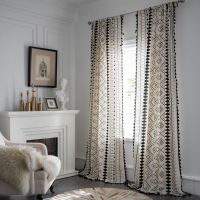 [COD] Emanqiyun Curtains Finished Cotton and Printed Window