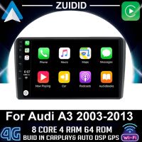 สำหรับ Audi A3 2 8P 2003 - 2013 S3 2 2006 - 2012 RS3 1 2011 2012ระบบนำทาง GPS เครื่องเล่นภาพเคลื่อนไหวหลายชนิดไม่มี2Din