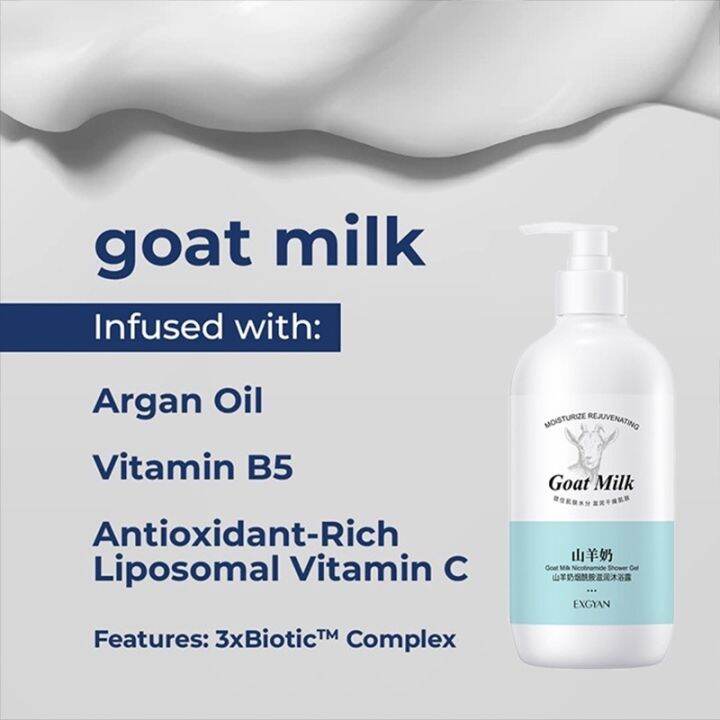 100 Original Goat Milk Body Wash Whitening Body Wash Moisturizing