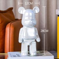 A008-2 Fashion Resin Violent Bear Decoration Living Room TV Cabinet Sculpture Animal Doll Art Home Decor Bearbrick Statue Collection
