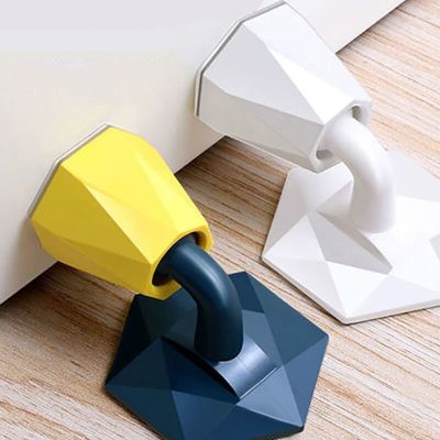 autohesion silica gel Door Stopper Door Catch Nail-free Screws for Stronger Mount Furniture Hardware Decorative Door Stops