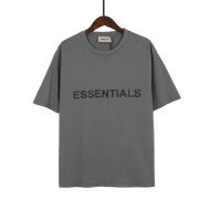 ESSENTIALS เสื้อยืดแขนสั้นผ้าฝ้าย พิมพ์โลโก้ ทรงหลวม