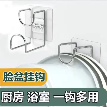 5/10Pairs Double-Sided Adhesive Wall Hook on Hangers Stickers Hooks Wall  Mount Self Adhesive Hook in the Bathroom For Kitchen Organizer