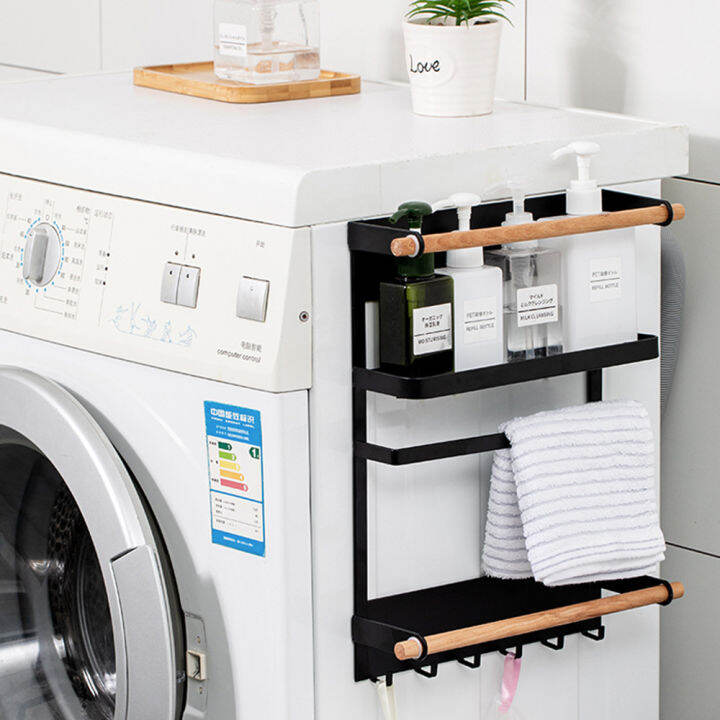 magnet-kitchen-organizer-fridge-shelf-magnetic-holder-paper-towel-holder-metal-shelf-spice-storage-rack-kitchen-accessories