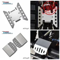 Stainless Steel FrontMidRear Axle Guard Plate Armor Chassis Protection for AXIAL 16 SCX6 JEEP JLU WRANGLER 4WD RC CAR