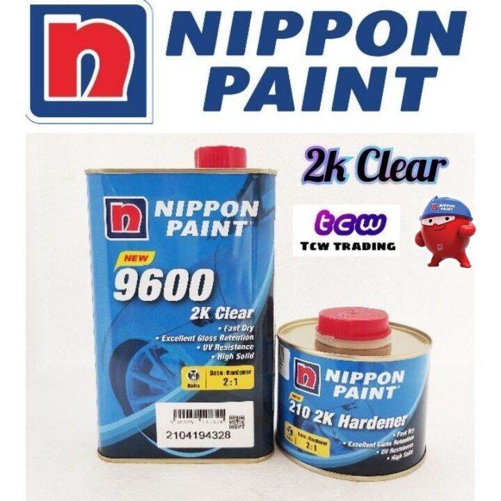 Nippon Nax 9600 2k Clear Extra Solid 21 with Hardener | Lazada