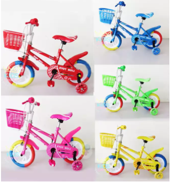 Toyswonderland  รถจักรยาน รถจักรยานเด็ก รถจักรยานเด็กขาปั่น สีรุ้งล้อโฟม ขนาด 12 นิ้ว