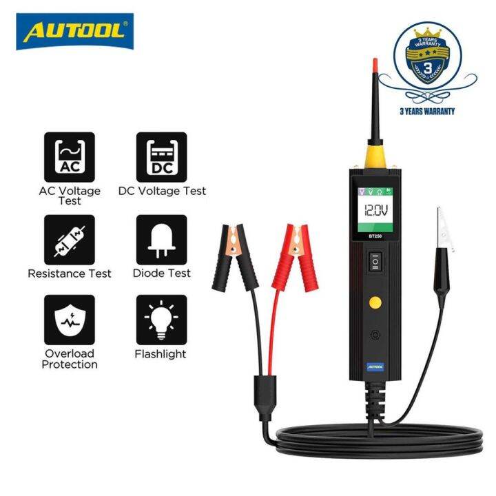 AUTOOL 630V Circuit Auto Battery Tester Car Electrical System Analyzer
