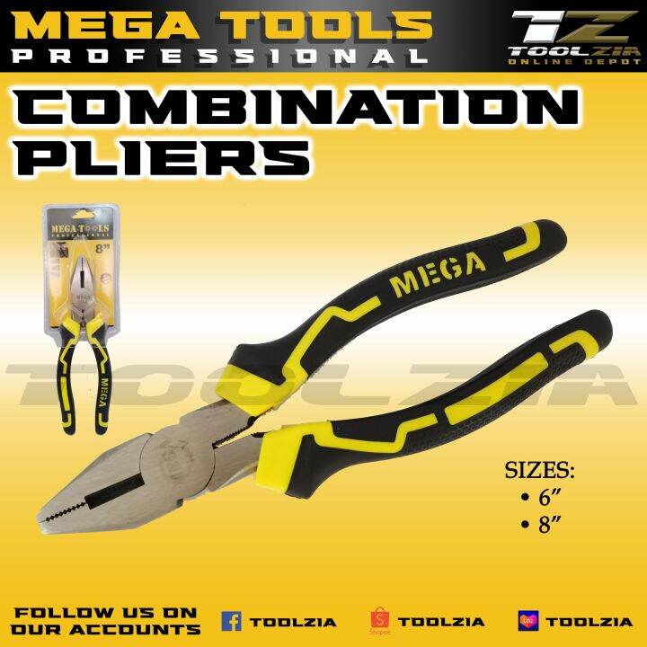 MEGA Combination Pliers 6"/8" Lazada PH