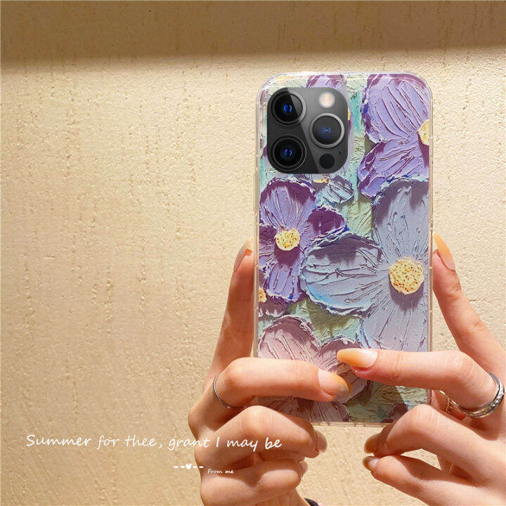 เคสสำหรับ-apple-iphone-15-pro-max-15-plus-โทรศัพท์ใหม่-จิตรกรรมภาพการ์ตูนซิลิโคนแบบนุ่มดอกไม้แฟชั่นกันกระแทกสำหรับ-iphone-15-plus-15-pro-max