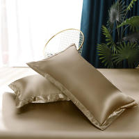 60x60cm Pillowcase Artificial Silk Pillow Cover White Smooth Satin Pillows Covers for Bedding Sleeping Pillowcases 2pcs Summer