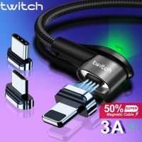 ขายดี YJ99529 - / Twitch Magnetic Cable Fast 3A สำหรับ iPhone 11 Samsung Charger Quick Charge 3.0 Micro USB Type C แม่เหล็กโทรศัพท์ชาร์จข้อมูลสายไฟ