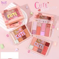 #OB-1462 พาเลท อายแชโดว์ 8 สี เนื้อแมทท์ ชิมเมอร์ กลิตเตอร์ OBUSE CUTE EYESHADOW AND ALWAYS SWEET