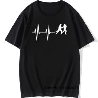 Fireman Heartbeat Firefighter Tshirt Men Cotton T Fire Worker Rescue Tees Gift