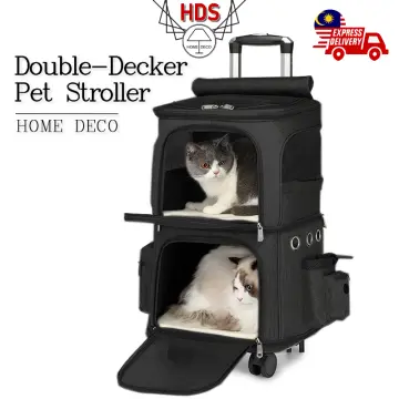 Double decker cat outlet stroller