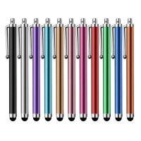 【lz】✈  Universal Metal Tela Capacitiva Touch Stylus Pen Fit para Tablet Móvel iPhone iPad Android Samsung