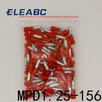 MPD1.25-156 MPD1-156 100PCS Bullet Shaped male Insulating Joint Wire Connector Electrical Crimp Terminal AWG22-16 MPD