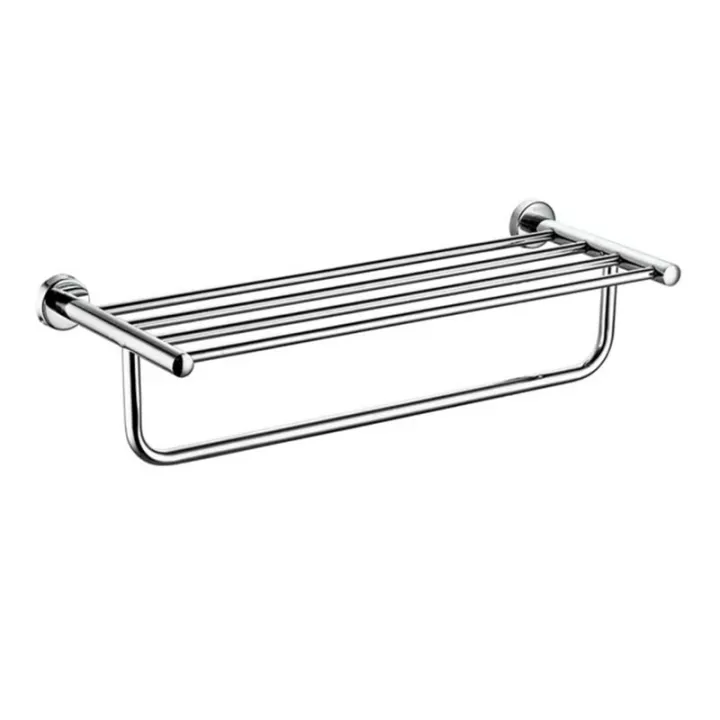 Stainless Steel SUS304 Bath Towel Rail Bar Shelf Polished Finish Towel