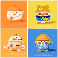 Cute Cartoon Hat Backpack Duck Penguin Cover For Apple AirPods 1 2 Pro 3 Case Soft Silicone Earphone Shell Music Duck Wireless Earbud Cases