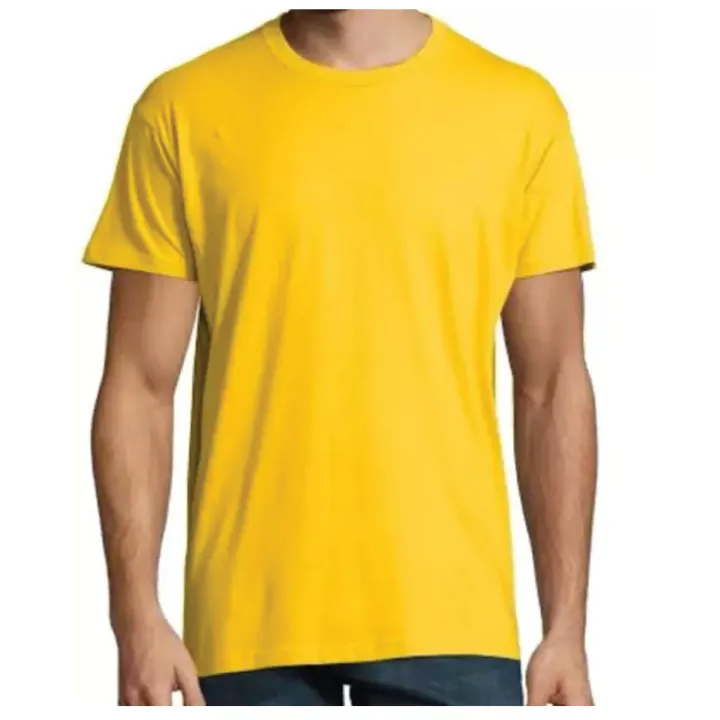 Yellow Gold Plain T- Shirt | Lazada PH