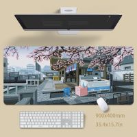 Table Carpet Office Mousepad Cyber City Desk Mat Large Mouse Mat Big Desk Pad Non-Slip Rubber Mouse Pad Big Keyboard Mat