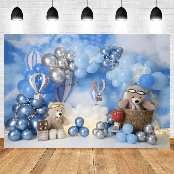 Backdrop sinh nhật vải phong cách Hàn Quốc cho bé trai và bé gái Tặng móc treo và sticker Lazadavn