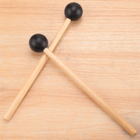 2Pcs Soft Rubber Head Sticks Wood Handle Bell Mallets for Glockenspiel Xylophone Bell Music Instruments Parts