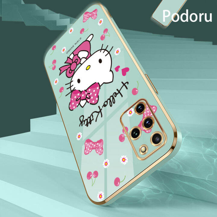 เคส-samsung-s20บวก-s11ชุบทองเรียบง่ายสุดหรูเคสโทรศัพท์-hello-kitty-เคสซิลิโคนแบบนิ่ม