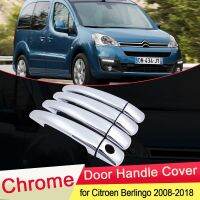 For Citroen Berlingo 2008 2009 2010 2011 2012 2013 2014 2015 2016 2017 2018 Chrome Door Handle Cover Car Set Styling Accessories