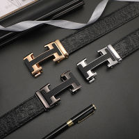 Luxury Men Belts H Letter Automatic Buckle Crocodile Pattern Genuine Leather Belts for Men Dress nd Famous Strap ZD2141
