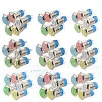 ✽ 16mm Metal Number Symbol Momentary Push Button Switch LED 3V 5V 12V 24V 220V Waterproof