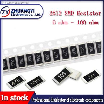 ❐﹍◎ 50Pcs 2512 SMD chip fixed resistor 1 1W 0.1R 0.01R 0.05R 0.001R 0.33R 1R 0R 10R 100R 2W 0.001 0.01 0.1 0.33 0.05 1 0 10 100 ohm