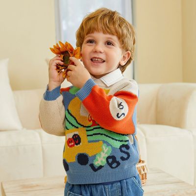 1-10T fall winter Childrens Clothing toddler Baby Boy Girl Tops Casual Kids knitted sweater pullover